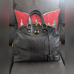 YSL Black Leather Handbag